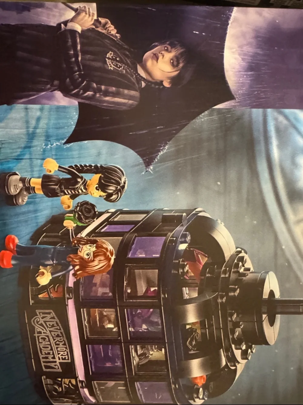 Lego Wednesday Black Dahlia Flower